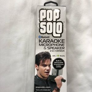 NWT POP SOLO BLUETOOTH KARAOKE MIKE & SPEAKER